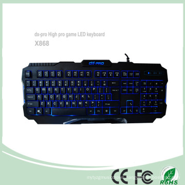 3 Colors Wired USB Computer Game Keyboards (KB-1901EL)